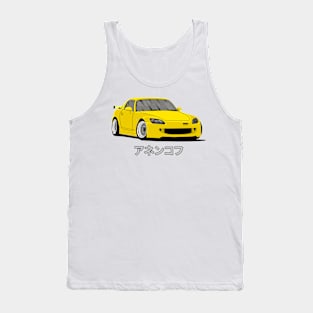 Yellow Honda S2000 Roadster Tank Top